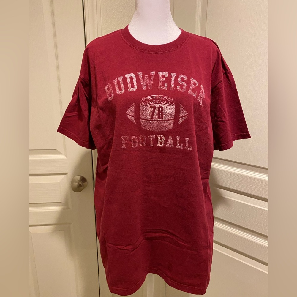 Budweiser football L cotton tee